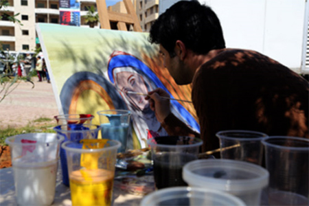 numerosos artistas libaneses participan el la exposicion